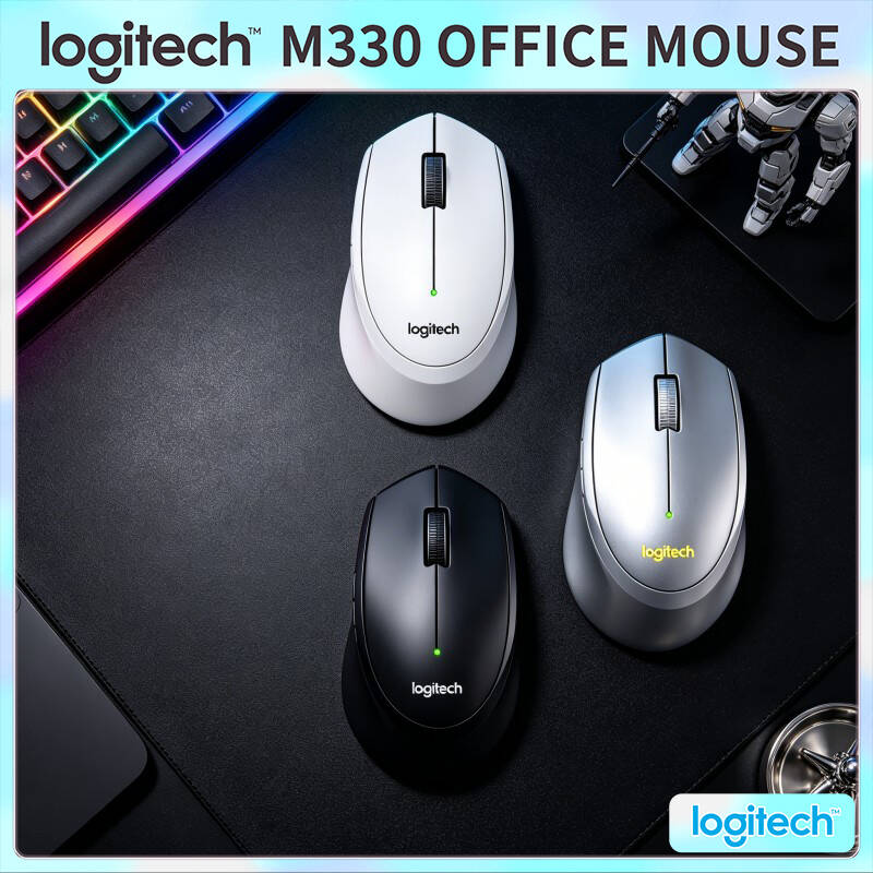 Home Office For Mac - Logitech M330 Silent Wireless Mouse Portable