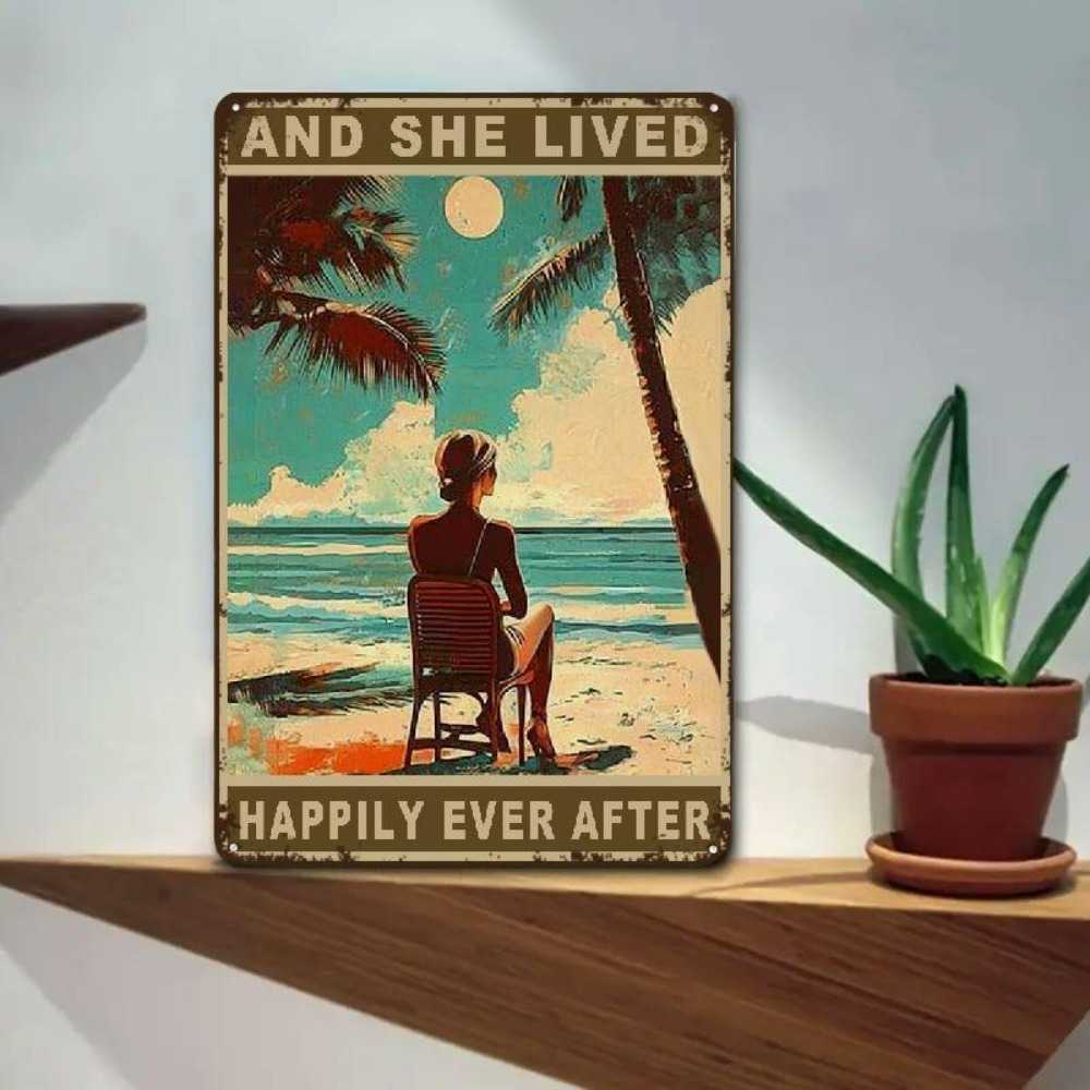 Home Office Or - Retro beach metal logo - 