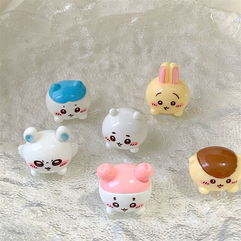 Home Office Romance Manga - Chiikawa Resin Figures Set Cute Cartoon