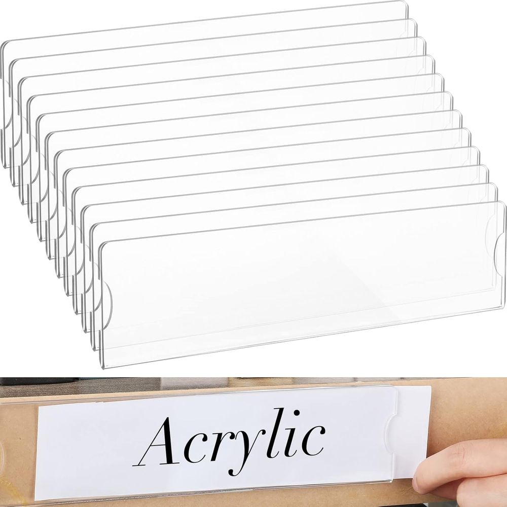 Home Office Or - 8 x 2 Clear Acrylic Horizontal