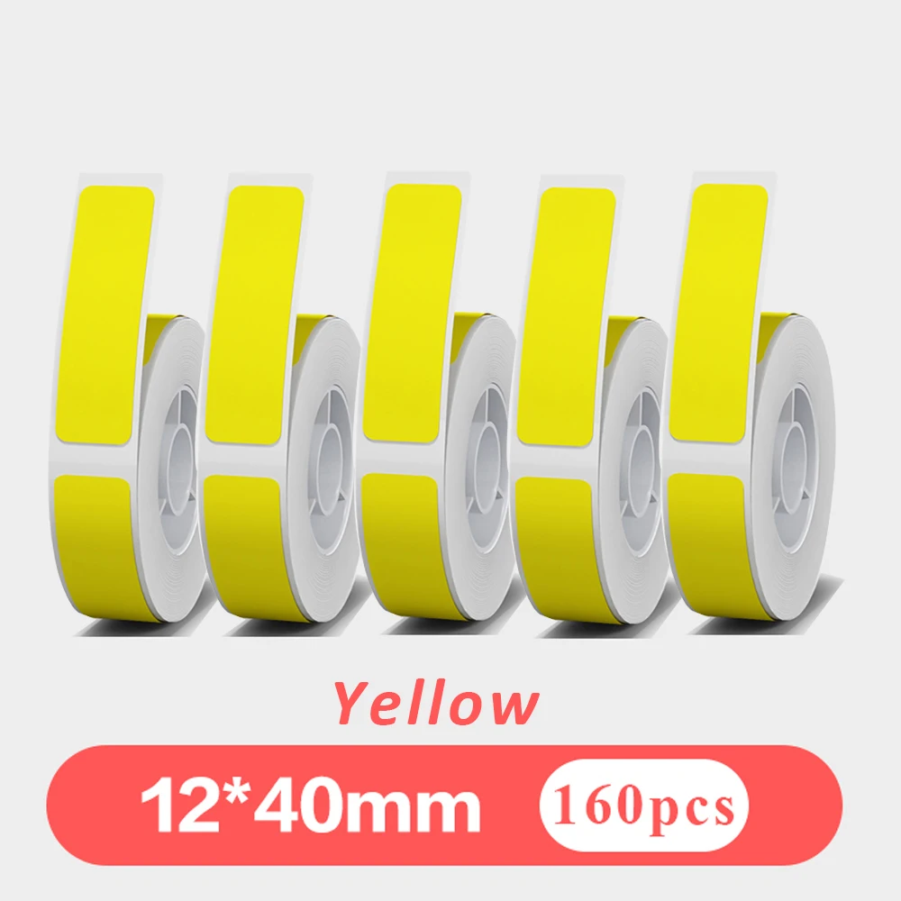 5pcs 12mmx40mm White Gap Label – обзор и цена Label Maker Machine