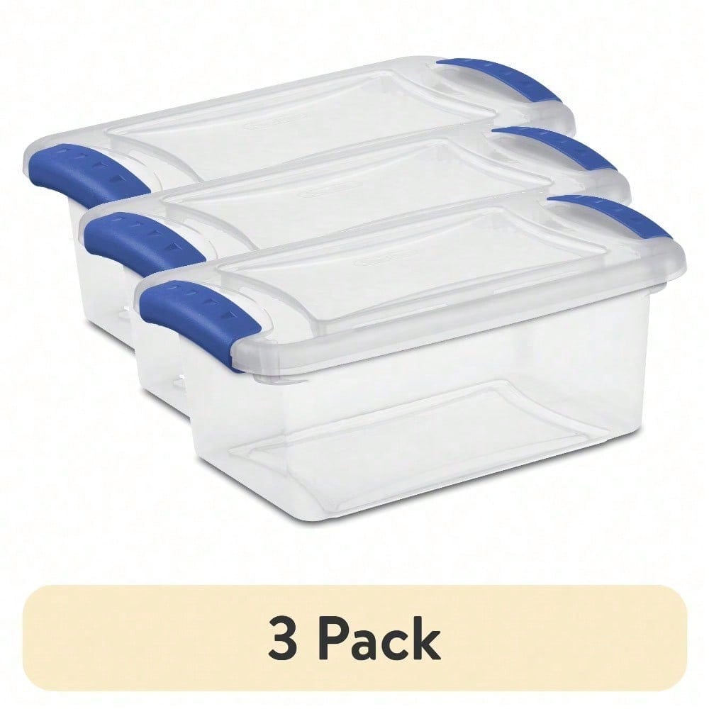 3-Pack 7 Quart Small Clear Pla – обзор и цена Home Office Organization