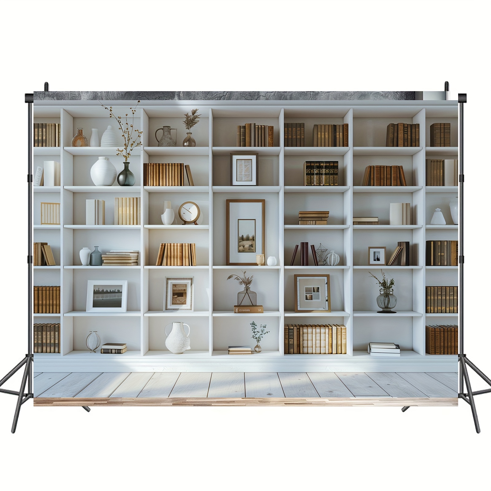 1pc White Bookshelf background – обзор и цена Home Office Zoom Background Free