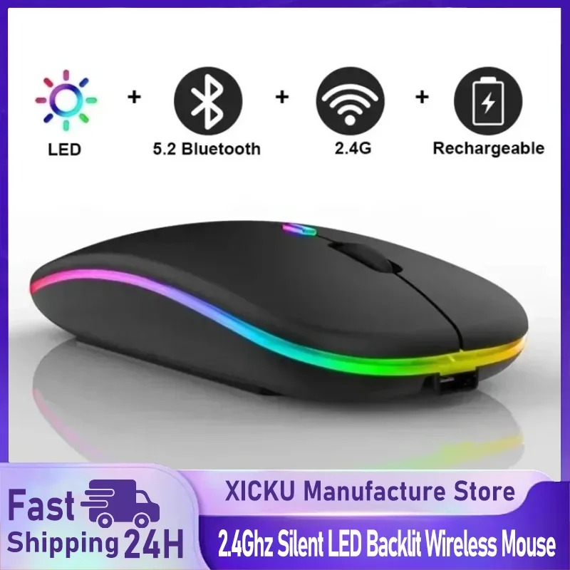 Silent Click RGB Wireless Mous – обзор и цена Home Office For Mac