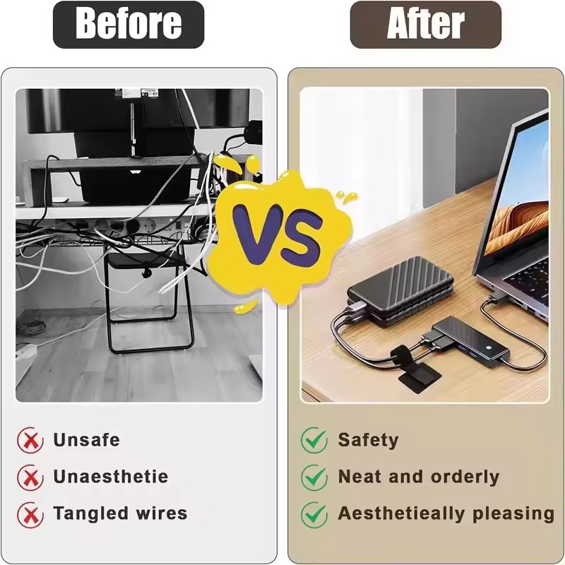 4/20Pcs Reusable Self-Adhesive – обзор и цена Home Office Desk