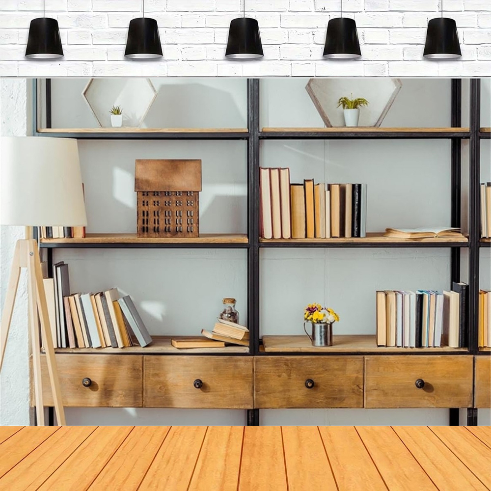 Living Room Bookshelf Backdrop – обзор и цена Home Office Zoom Background Free