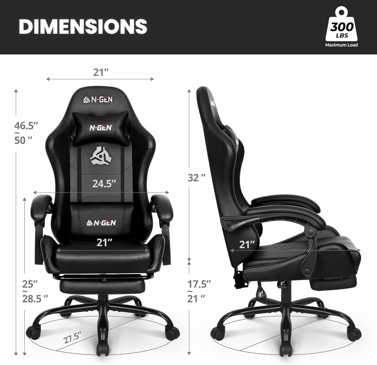 Gaming Chair with Footrest Lum – обзор и цена Home Office Desk