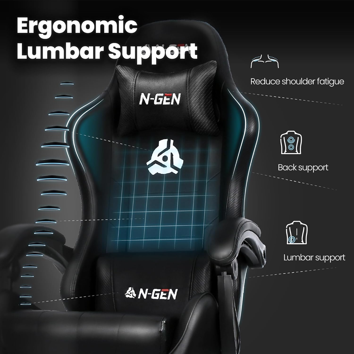 Gaming Chair with Footrest Lum – обзор и цена Home Office Desk