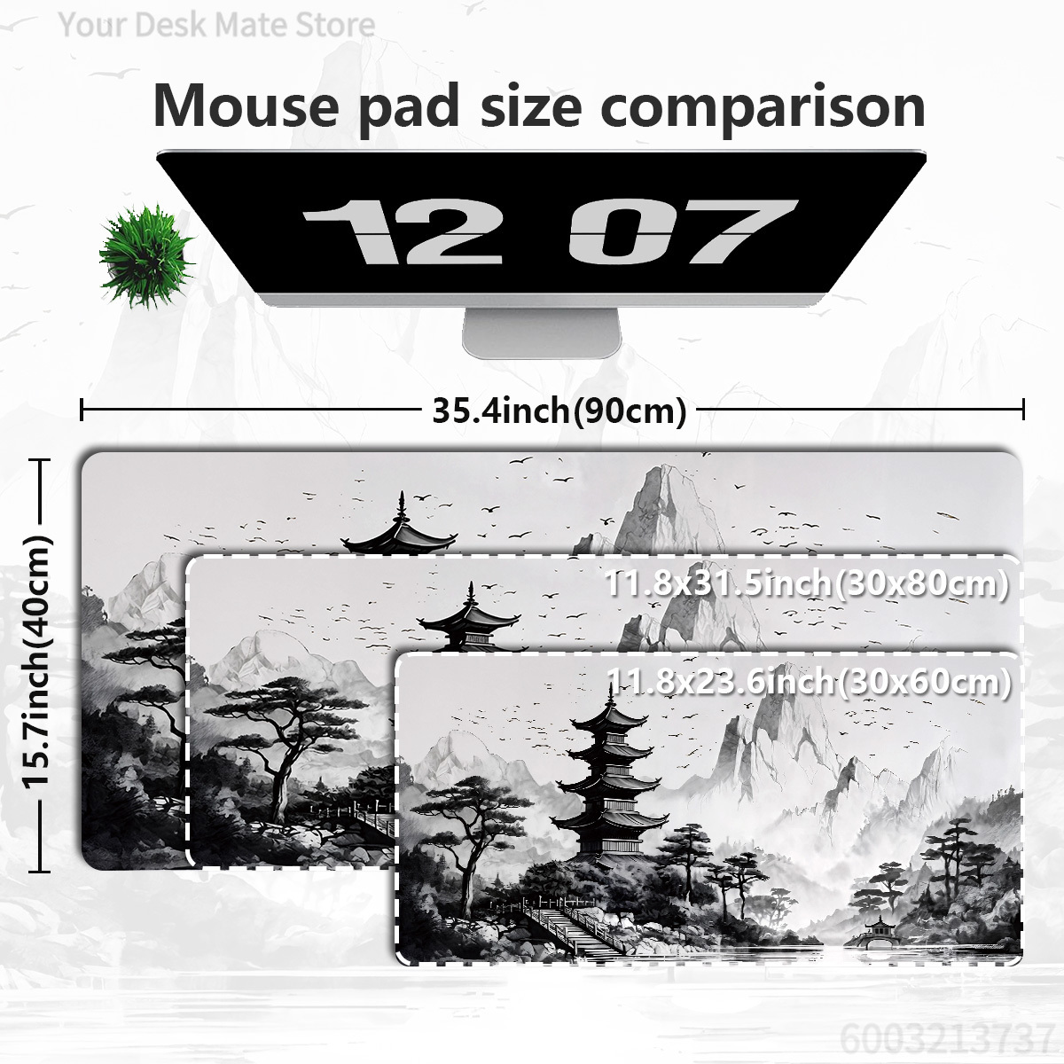 Ink Wash Mountain Landscape De – обзор и цена Mousepad Xl Extended