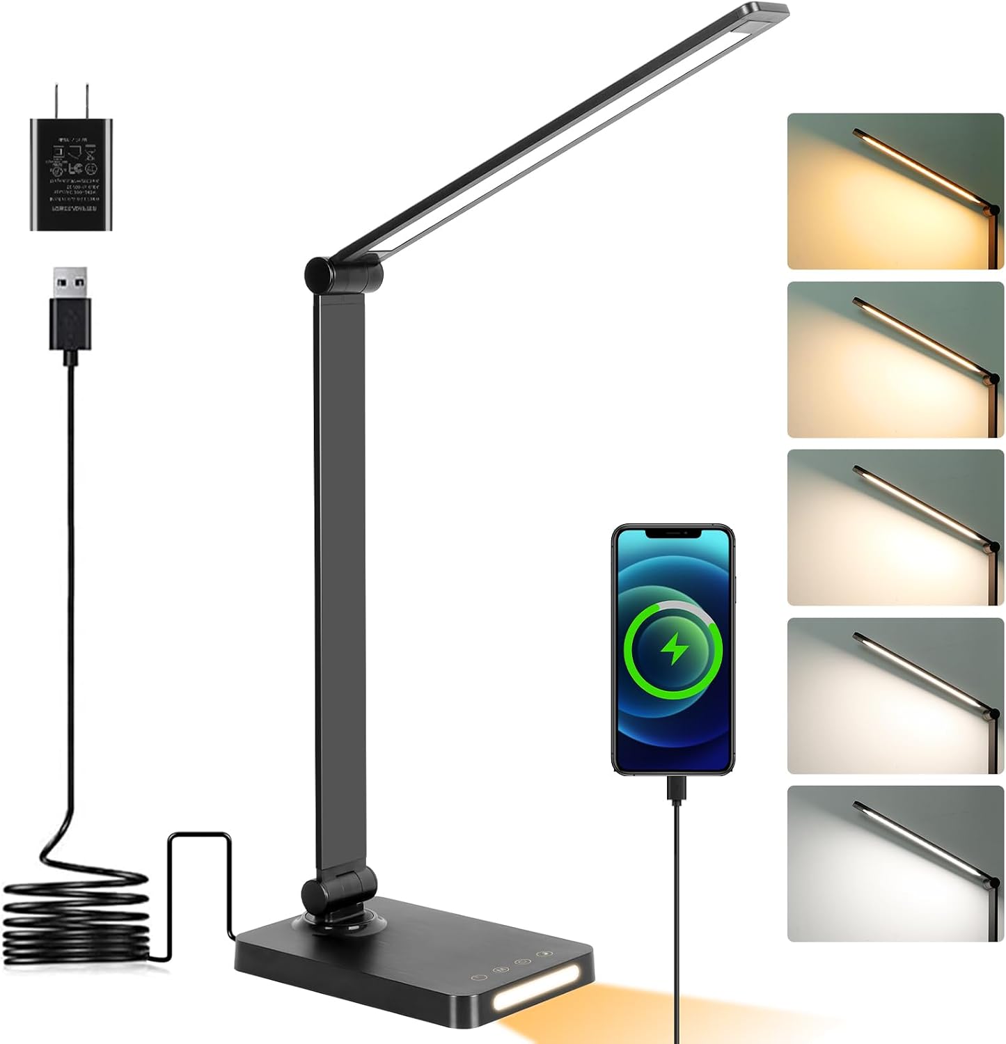 LED Desk Lamp with USB Ports,  – обзор и цена Home Office Desk