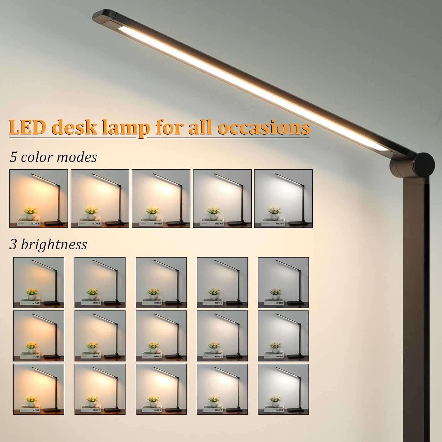 LED Desk Lamp with USB Ports,  – обзор и цена Home Office Desk