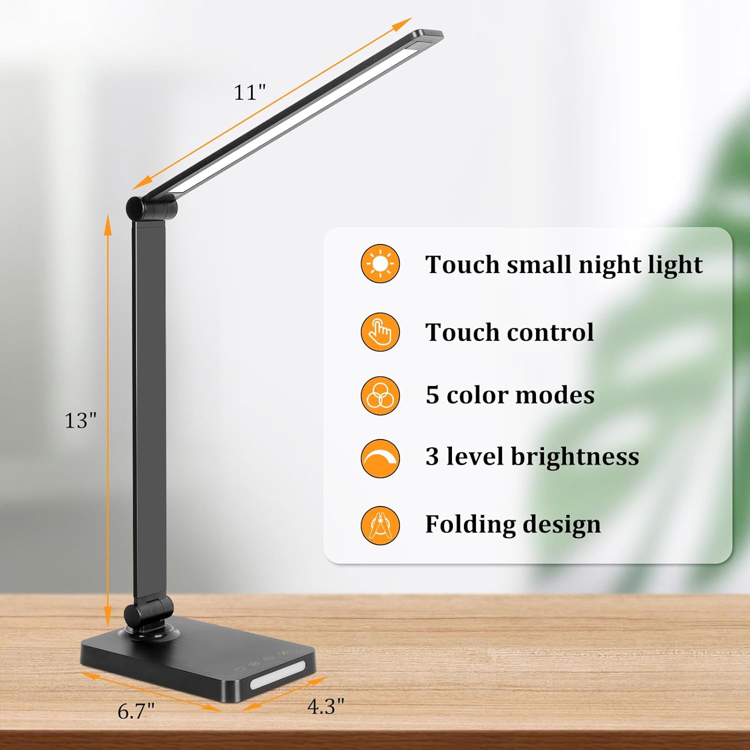 LED Desk Lamp with USB Ports,  – обзор и цена Home Office Desk