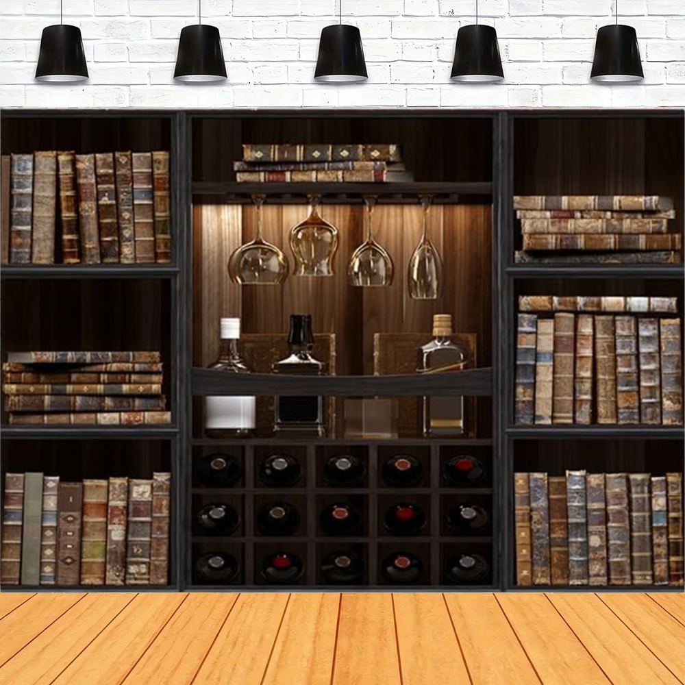 Vintage Bookshelf Photography  – обзор и цена Home Office Zoom Background Free