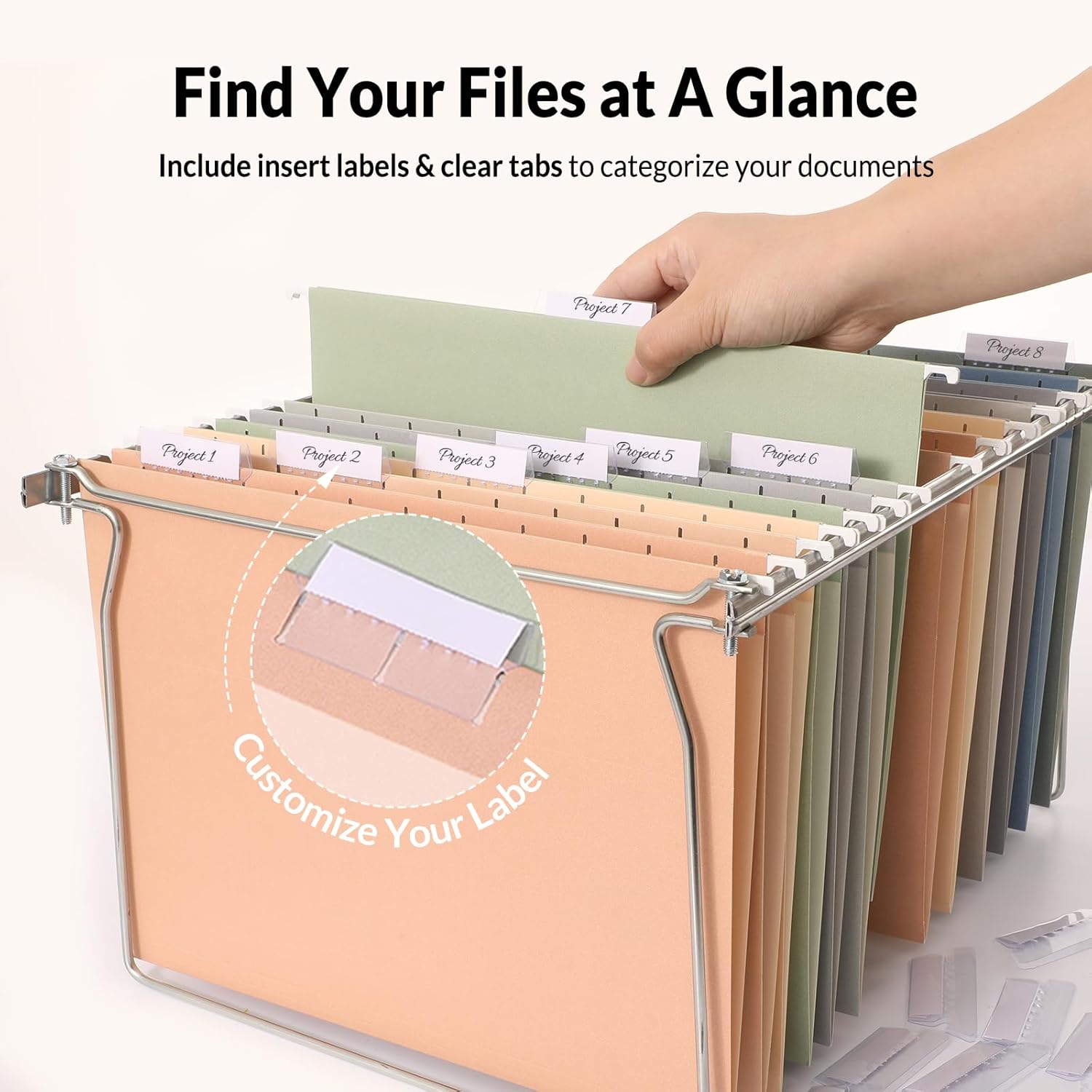 Hanging File Folders 6 Pack, L – обзор и цена Home Office Organization