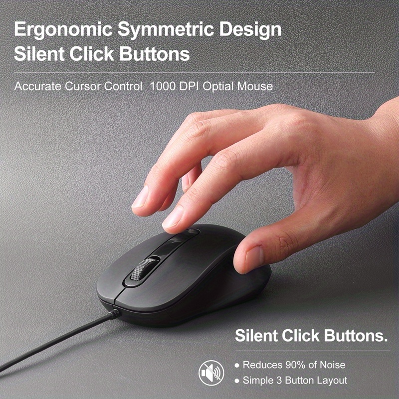 Mute Type C Wired Mouse Ergono – обзор и цена Home Office For Mac