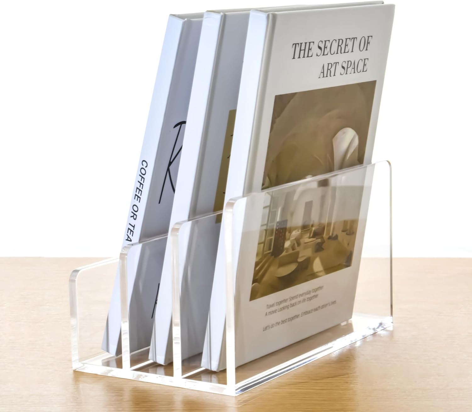 Clear Acrylic Mail Holder with – обзор и цена Home Office Organization