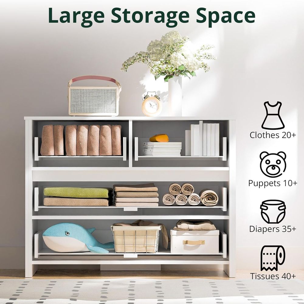 40-inch Wide 4-Drawer White Wo – обзор и цена Home Office Organization
