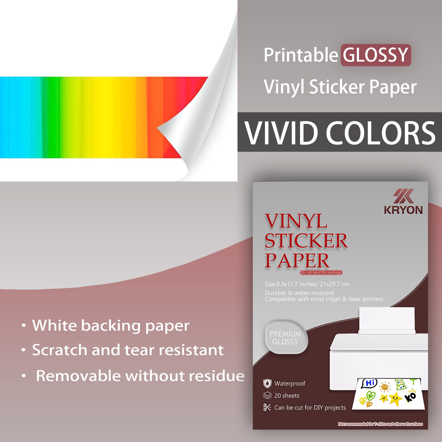 Glossy White Printable Vinyl S – обзор и цена Label Maker Machine