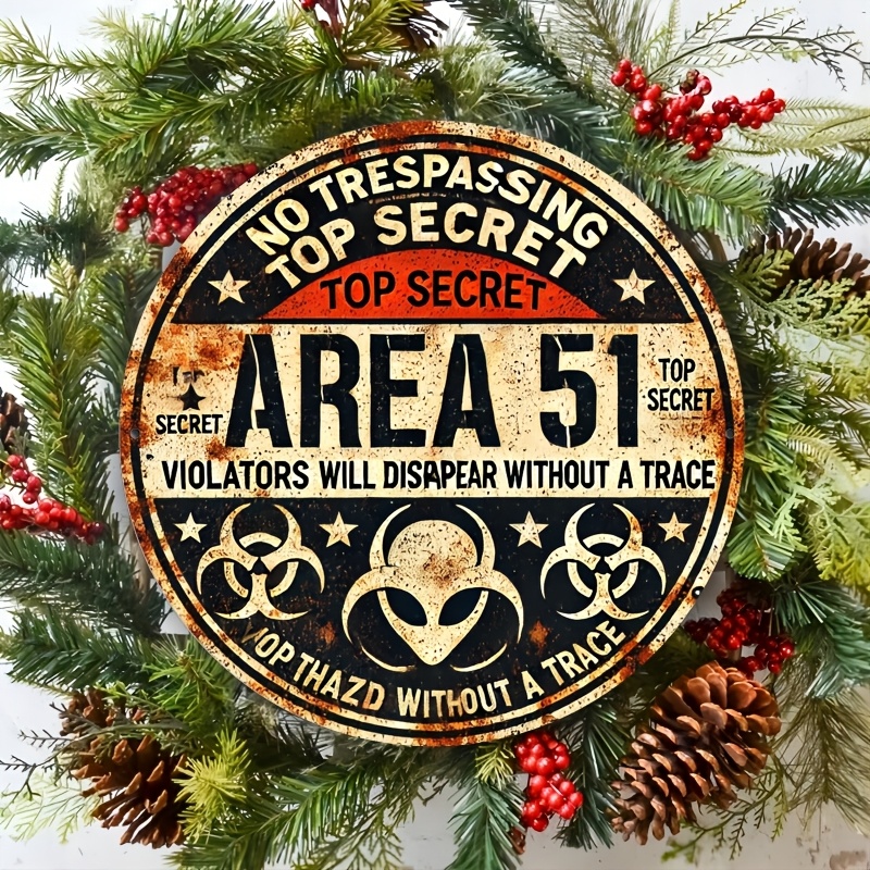 Vintage Area 51 Metal Wall Sig – обзор и цена Home Office Or