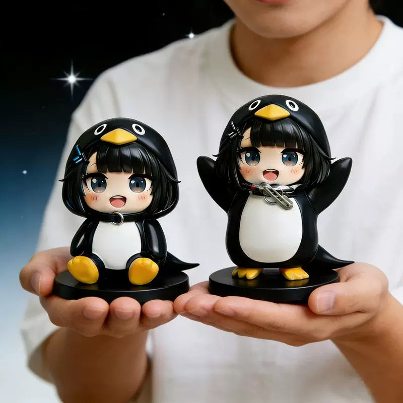 Guguga Little Penguin PVC Figu – обзор и цена Home Office Romance Manga