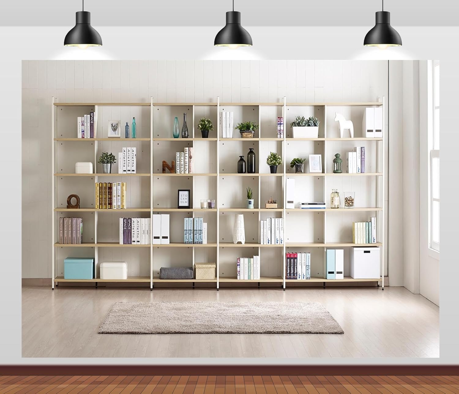 Bookshelf Photography Backdrop – обзор и цена Home Office Zoom Background Free