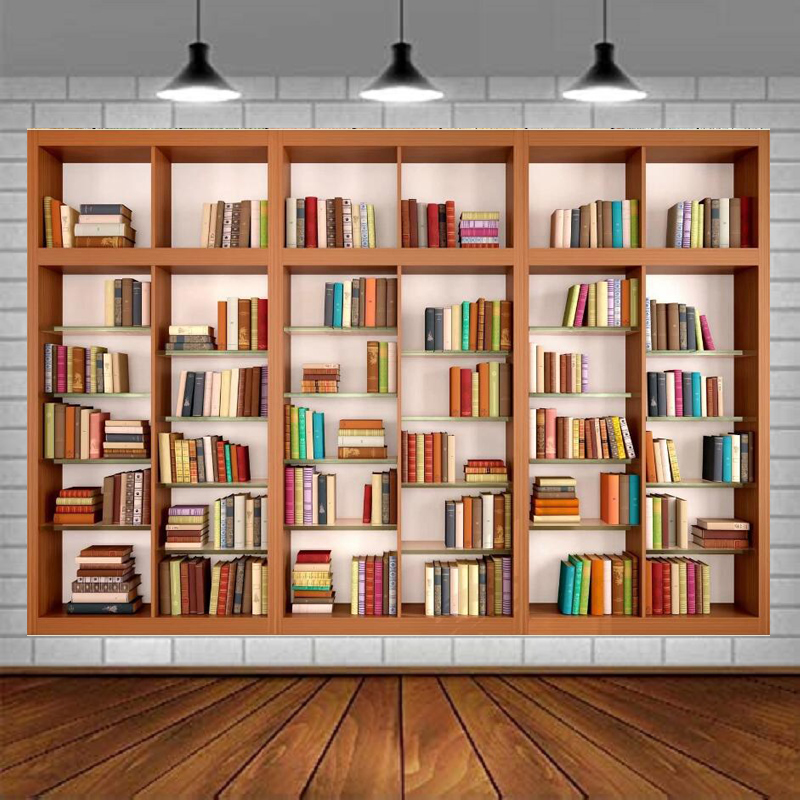 Modern Wooden Bookshelf Photog – обзор и цена Home Office Zoom Background Free