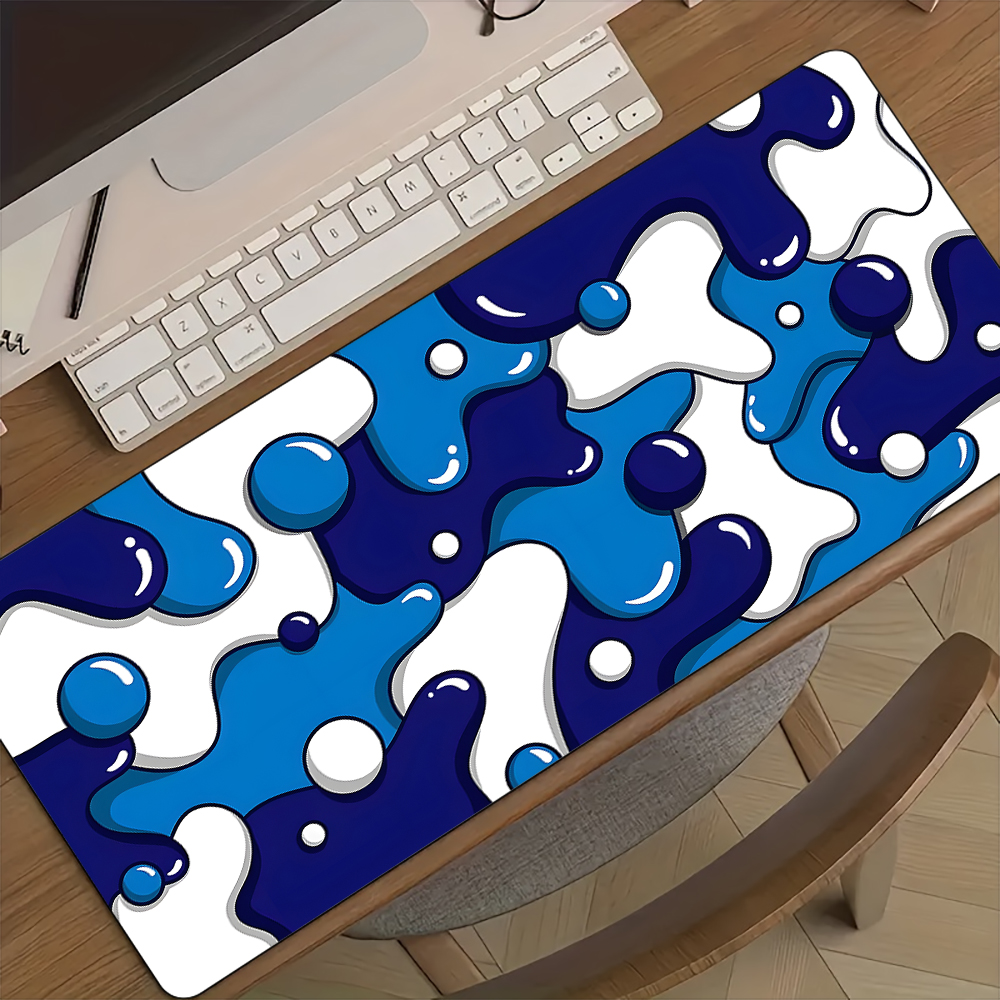 Mouse Pad Desk Mat Blue and wh – обзор и цена Mousepad Xl Extended