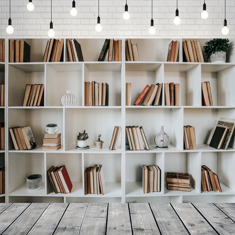 White Bookshelf Photography Ba – обзор и цена Home Office Zoom Background Free