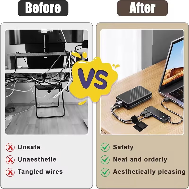 Adhesive Under Desk Cable Ties – обзор и цена Home Office Organization