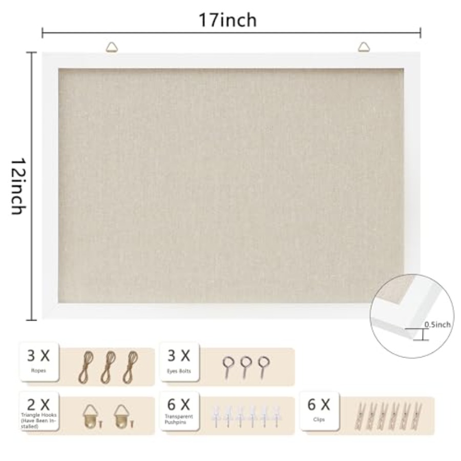 Cork Board with Linen White, B – обзор и цена Home Office Or