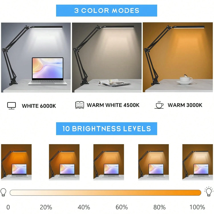 LED Desk Lamp For Home,Reading – обзор и цена Home Office Desk
