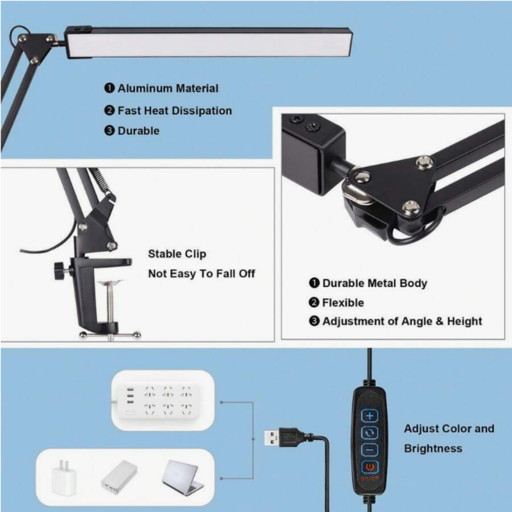 LED Desk Lamp For Home,Reading – обзор и цена Home Office Desk