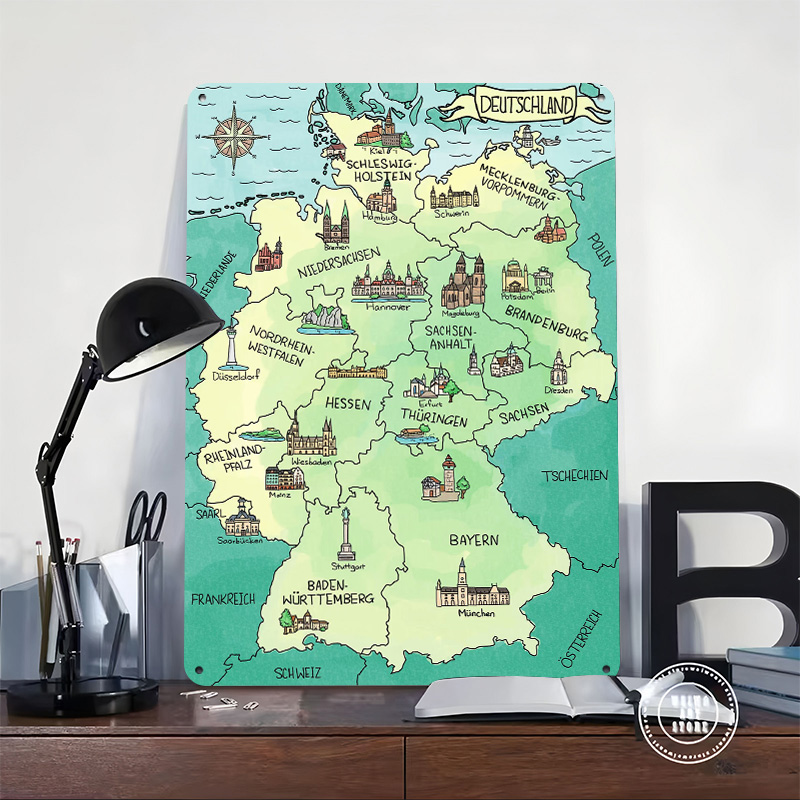 Aquarell Deutschland Karte Per – обзор и цена Home Office Deutschland