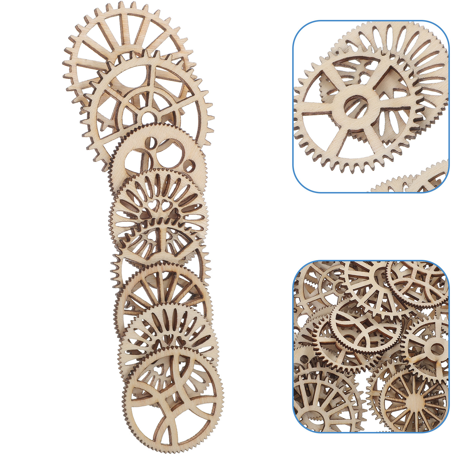 100Pcs DIY Wooden Gear Cutouts – обзор и цена Home Office Gear