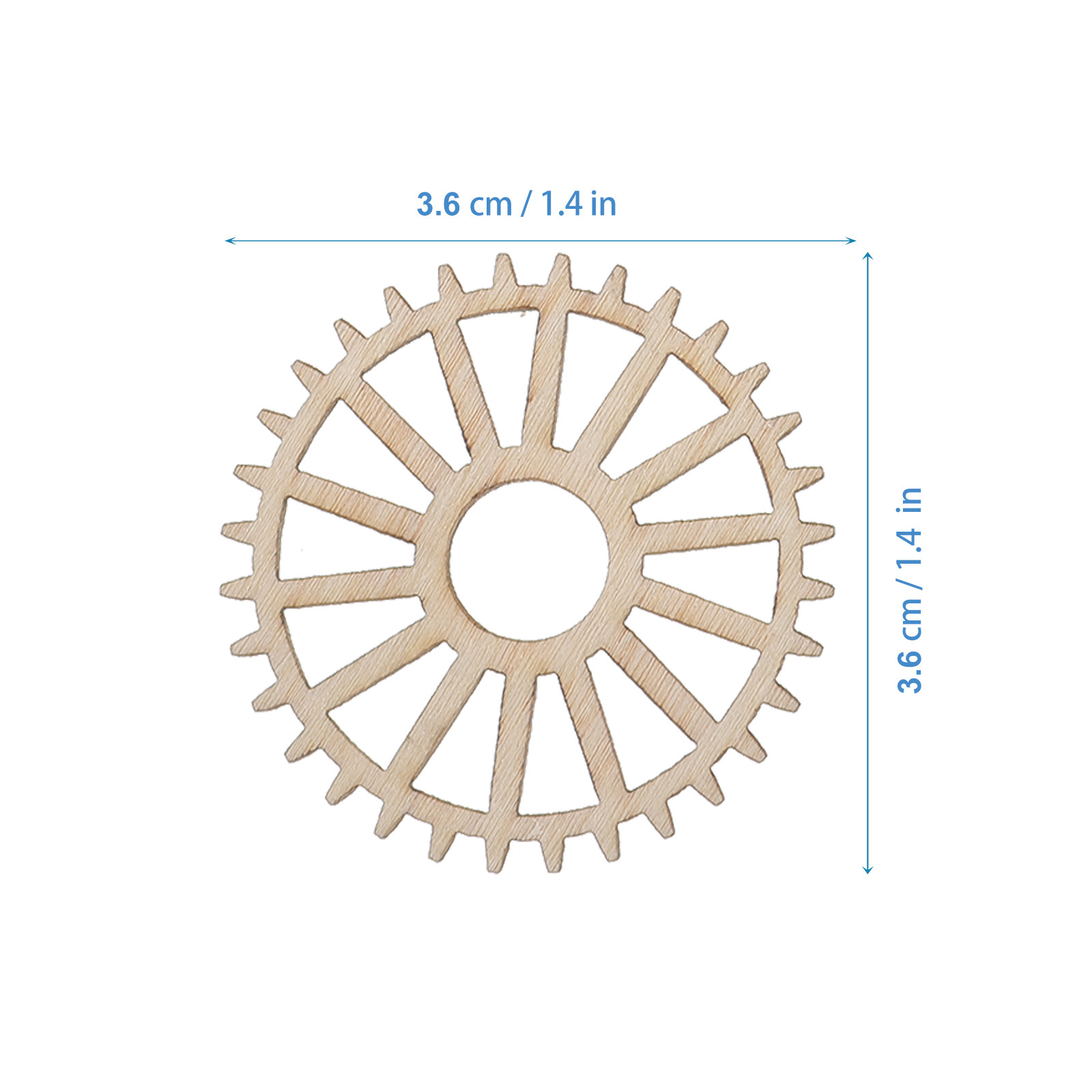 100Pcs DIY Wooden Gear Cutouts – обзор и цена Home Office Gear