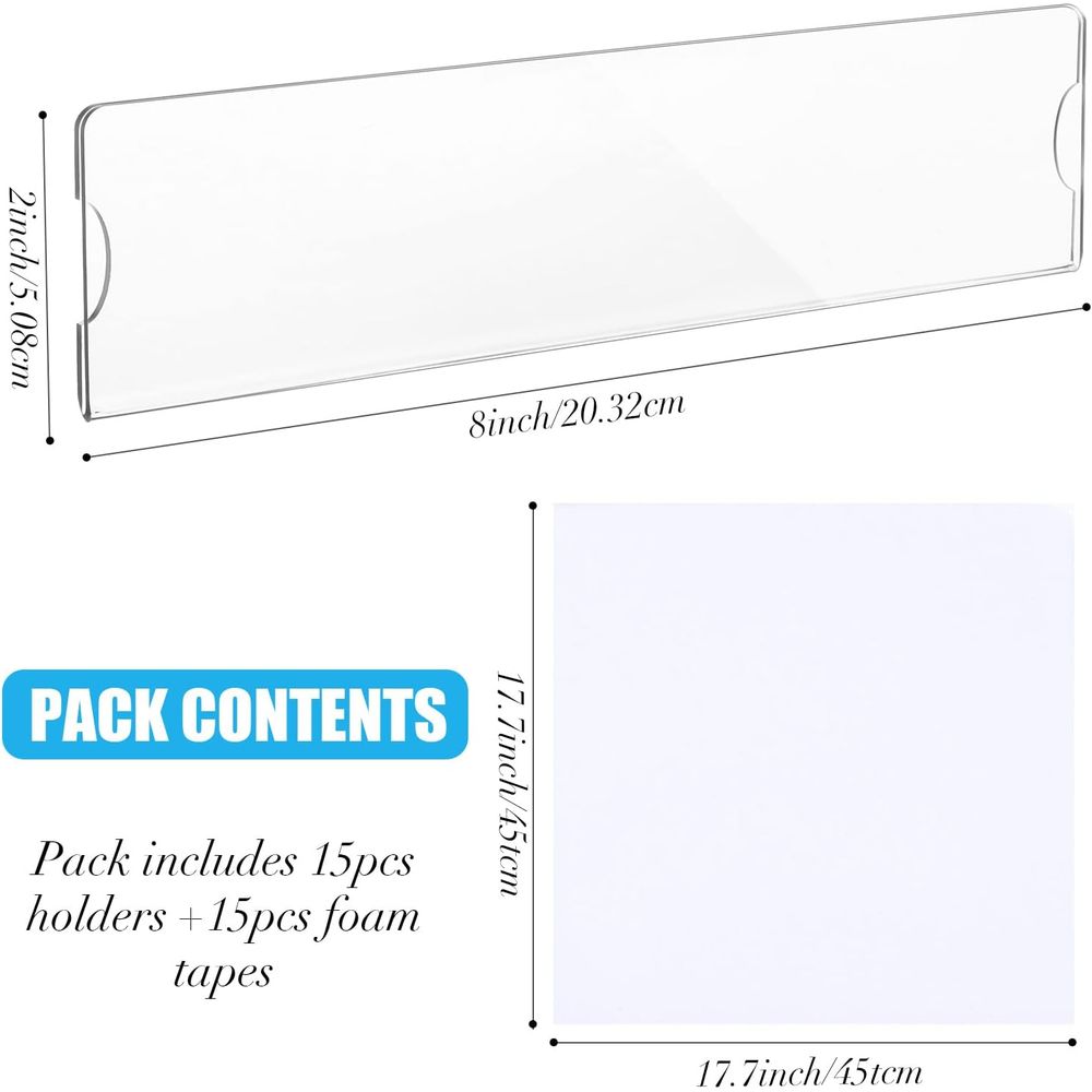 8 x 2 Clear Acrylic Horizontal – обзор и цена Home Office Or