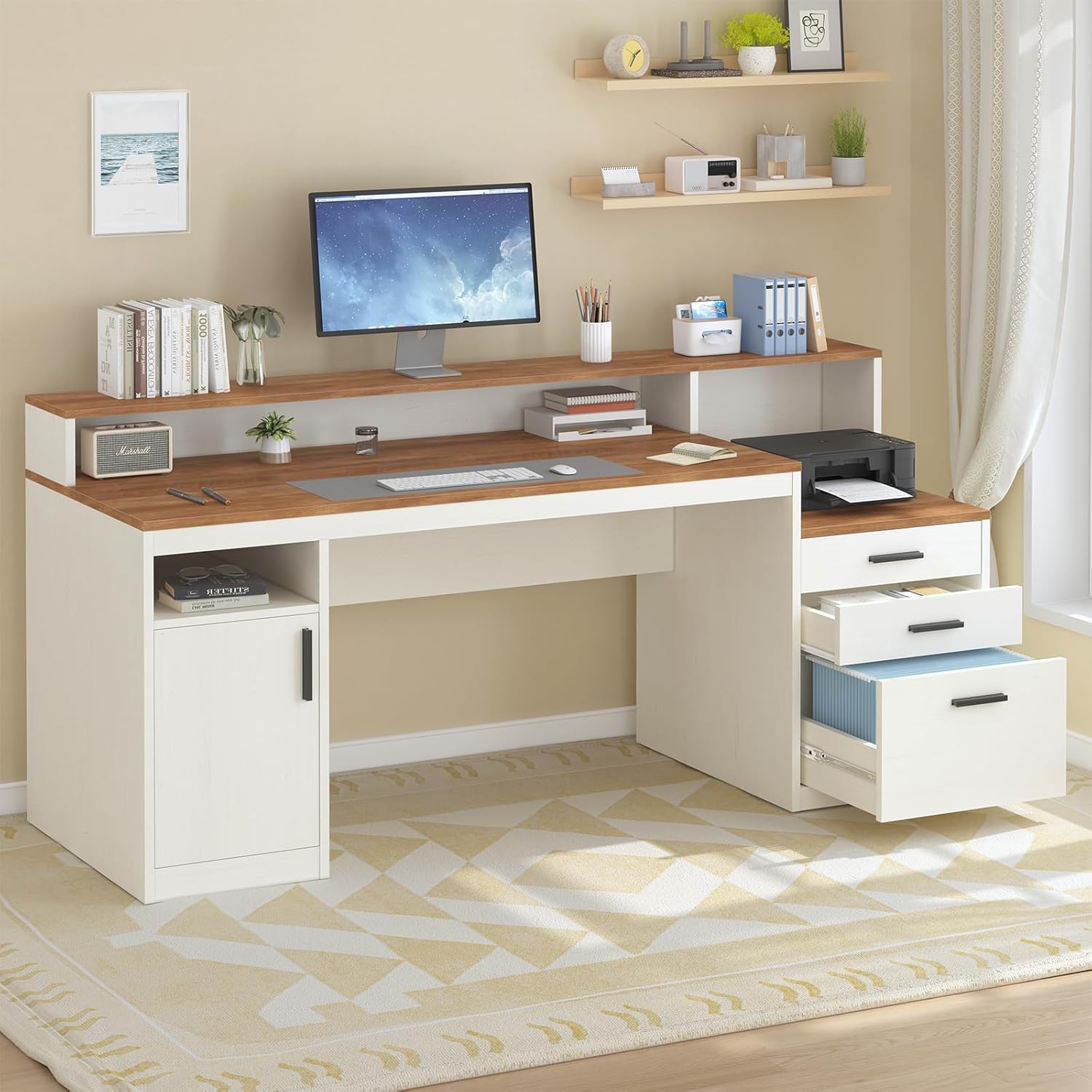 65 Inch Computer Desk with 3 D – обзор и цена Home Office 365